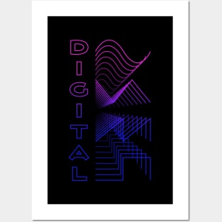 Digital Waveform Audio Analog Design Modular Gift Posters and Art